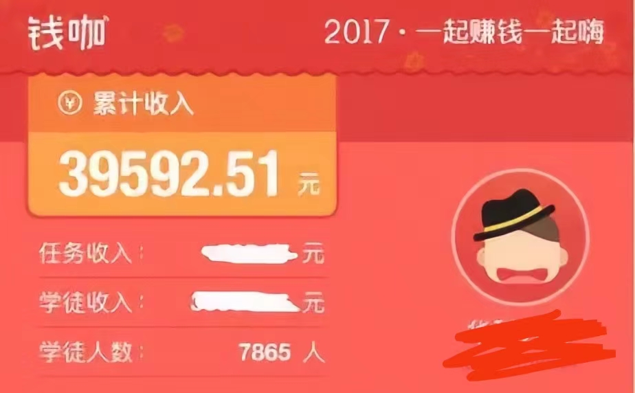 钱咖赚钱吗？某兼职大咖已赚取佣金3万多