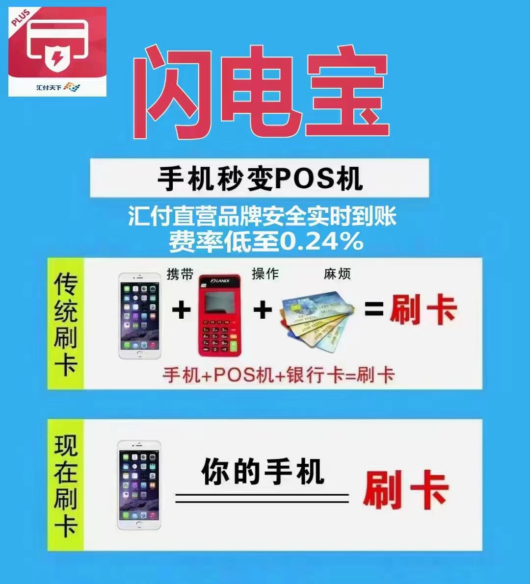 闪电宝plus,手机即是pos机
