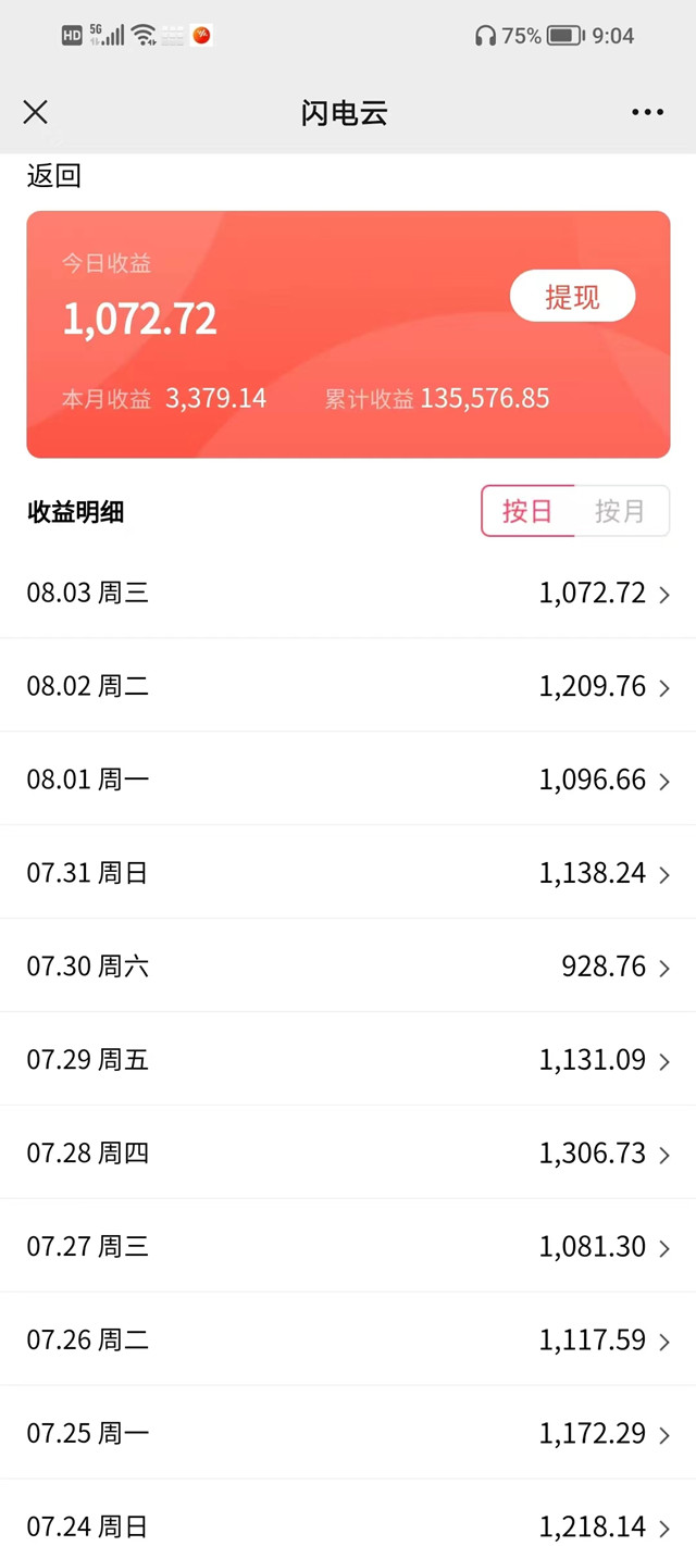闪电宝Plus代理收益5,闪电宝plus日入过千的代理